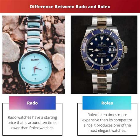 rolex vs rado which is better